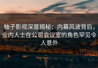 柚子影视深度揭秘：内幕风波背后，业内人士在公司会议室的角色罕见令人意外